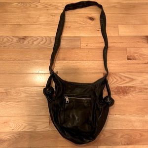 See by Chole black soft leather bag.